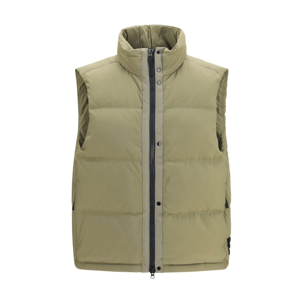 Ärmellose Zweifarbige Jacke aus Polyamid Stone Island