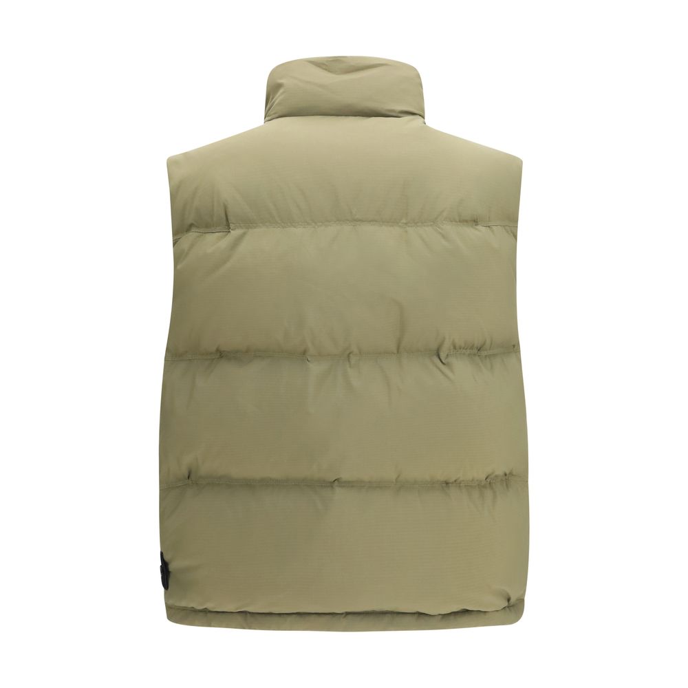 Ärmellose Zweifarbige Jacke aus Polyamid Stone Island