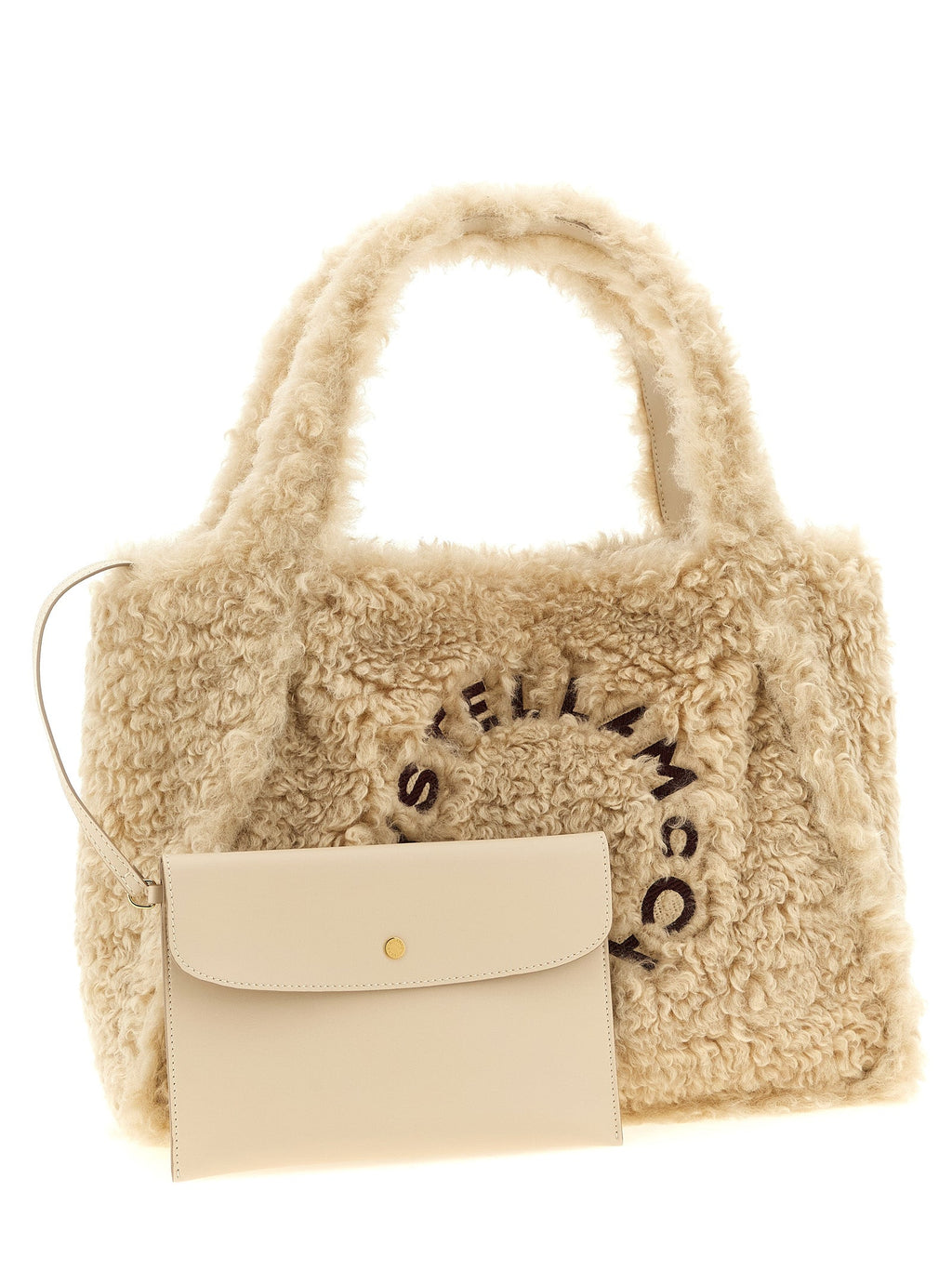 Beige Polyester-Tragetasche Stella McCartney