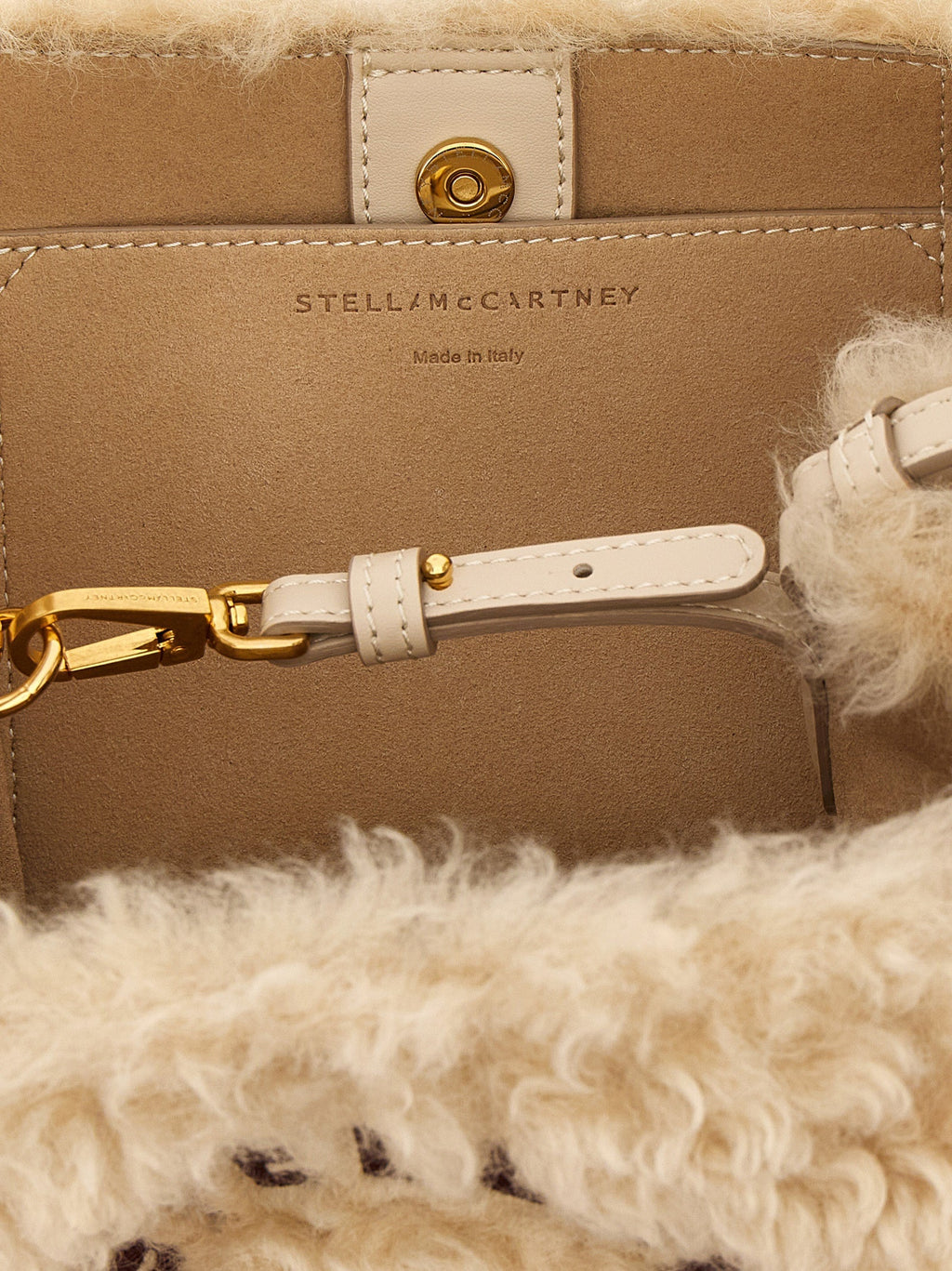 Beige Polyester Shoulder Bag Stella McCartney
