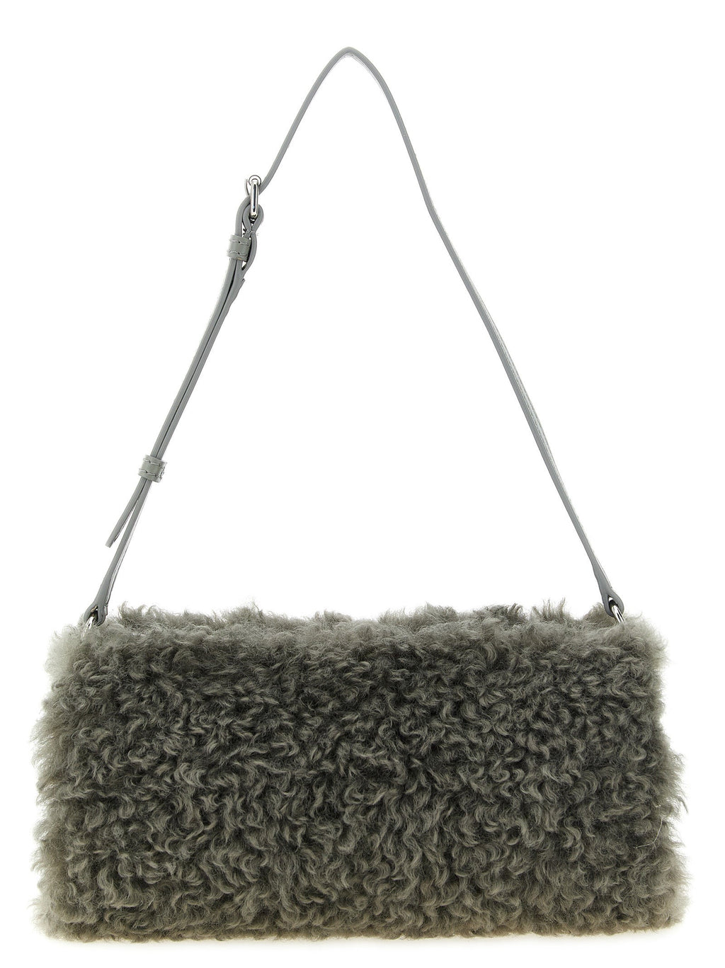 Graue Clutch aus Polyester Stella McCartney