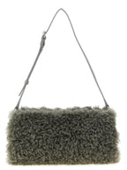 Graue Clutch aus Polyester Stella McCartney