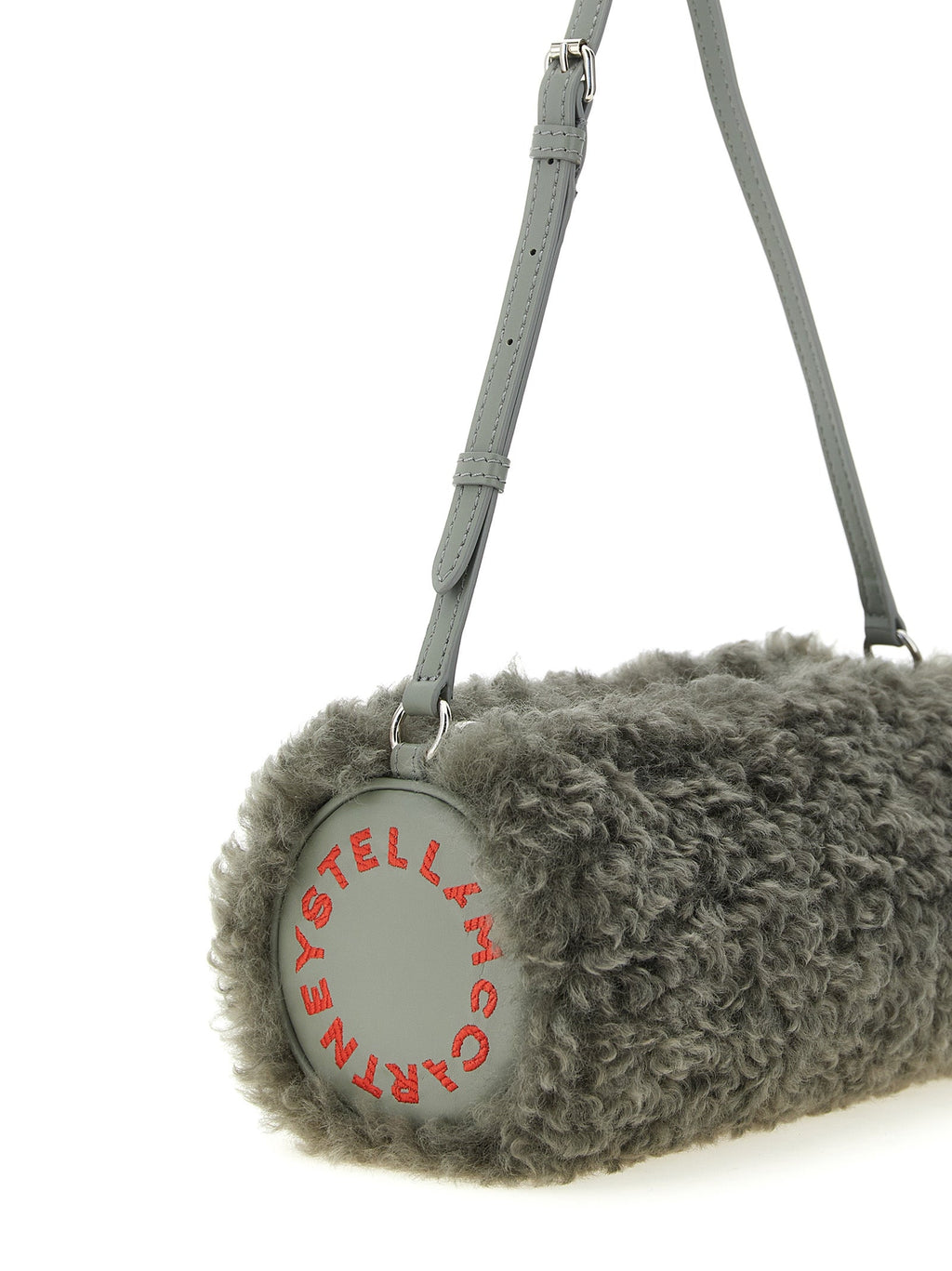 Graue Clutch aus Polyester Stella McCartney