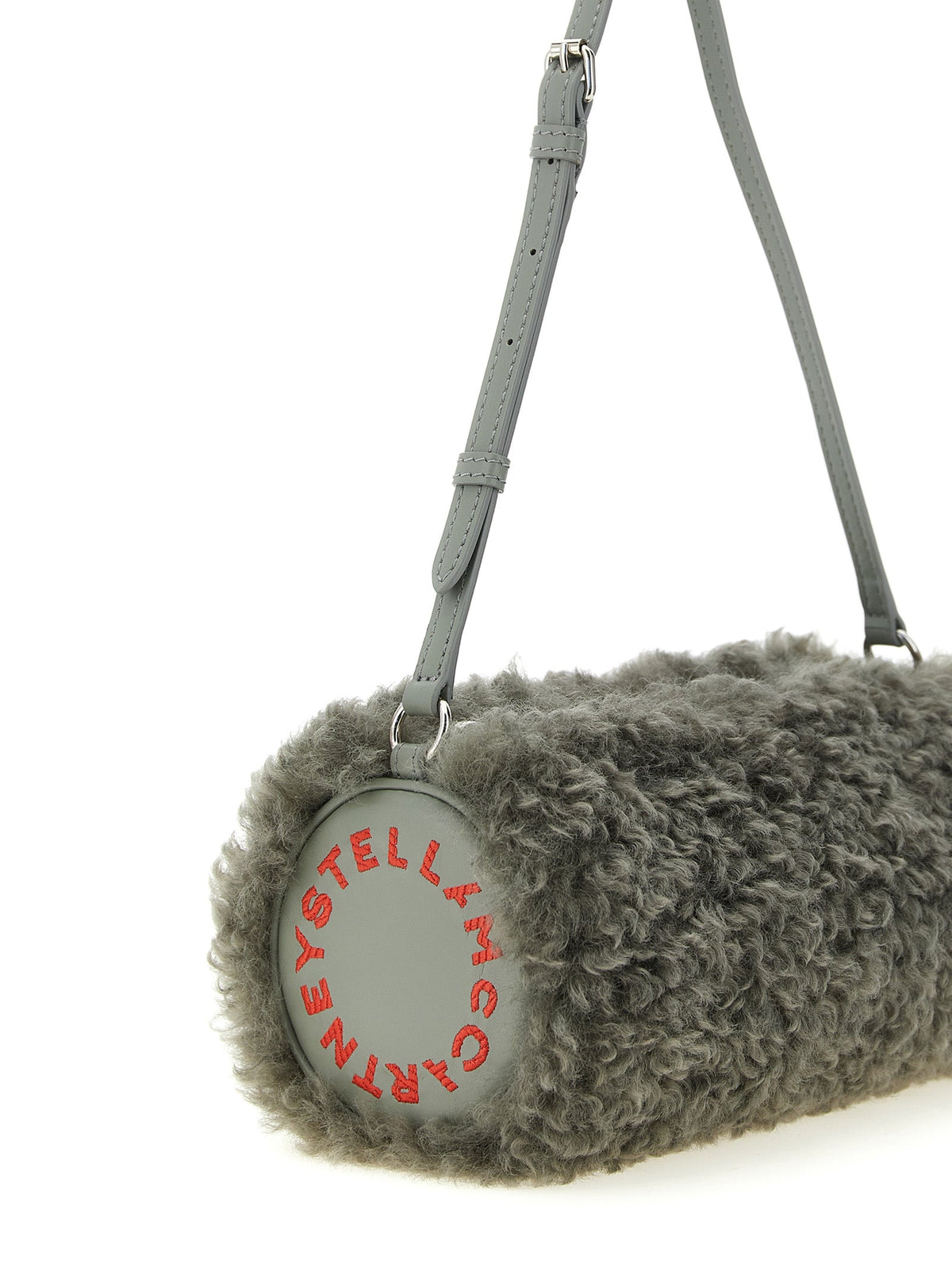 Graue Clutch aus Polyester Stella McCartney
