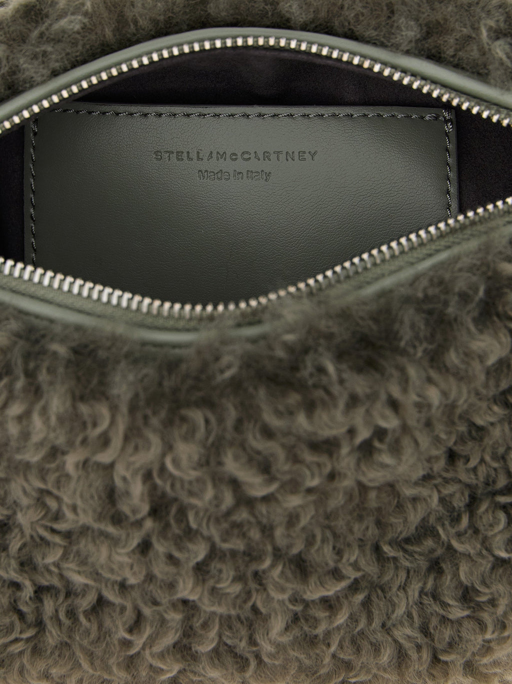 Graue Clutch aus Polyester Stella McCartney
