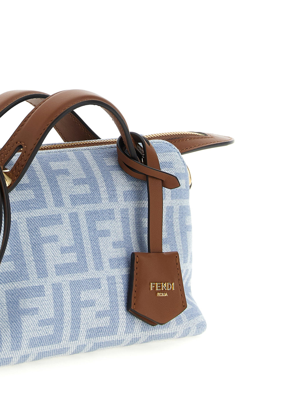 Blaue Baumwoll-Handtasche Fendi