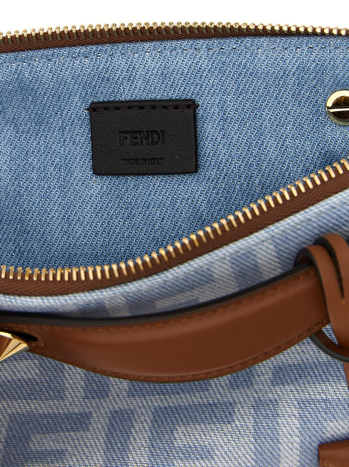 Blaue Baumwoll-Handtasche Fendi
