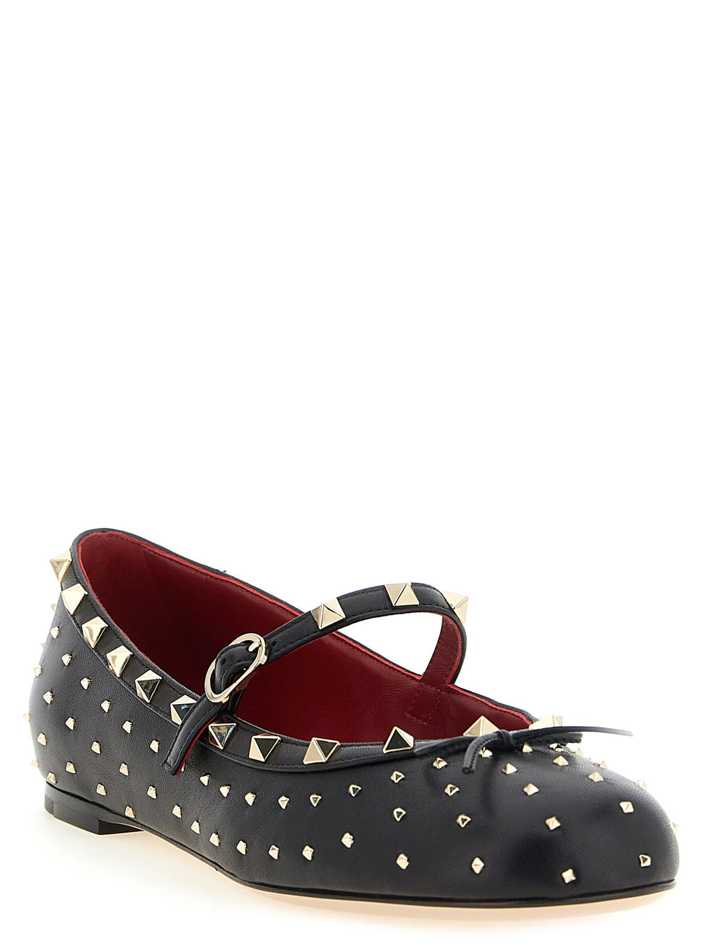 Schwarze Ballerinas aus Lammleder Valentino Garavani