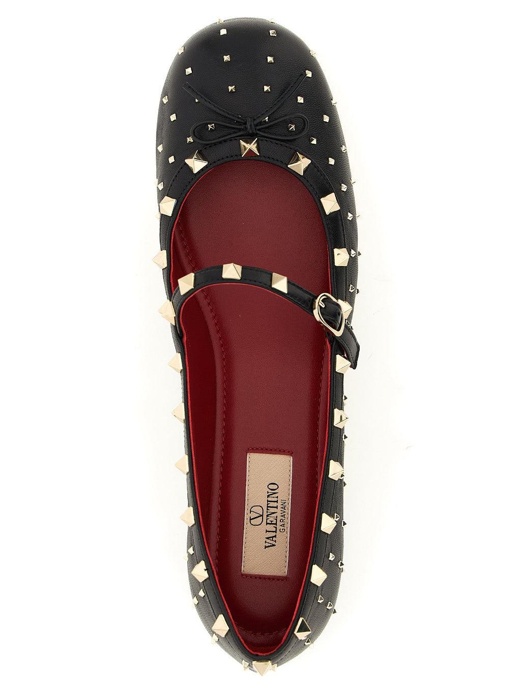 Schwarze Ballerinas aus Lammleder Valentino Garavani