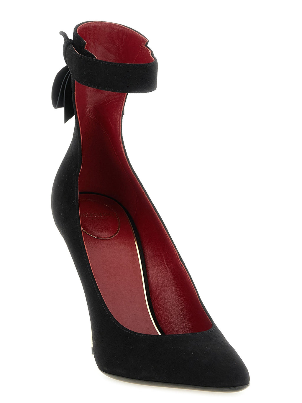Schwarze Pumps aus Ziegenleder mit hohem Absatz Valentino Garavani