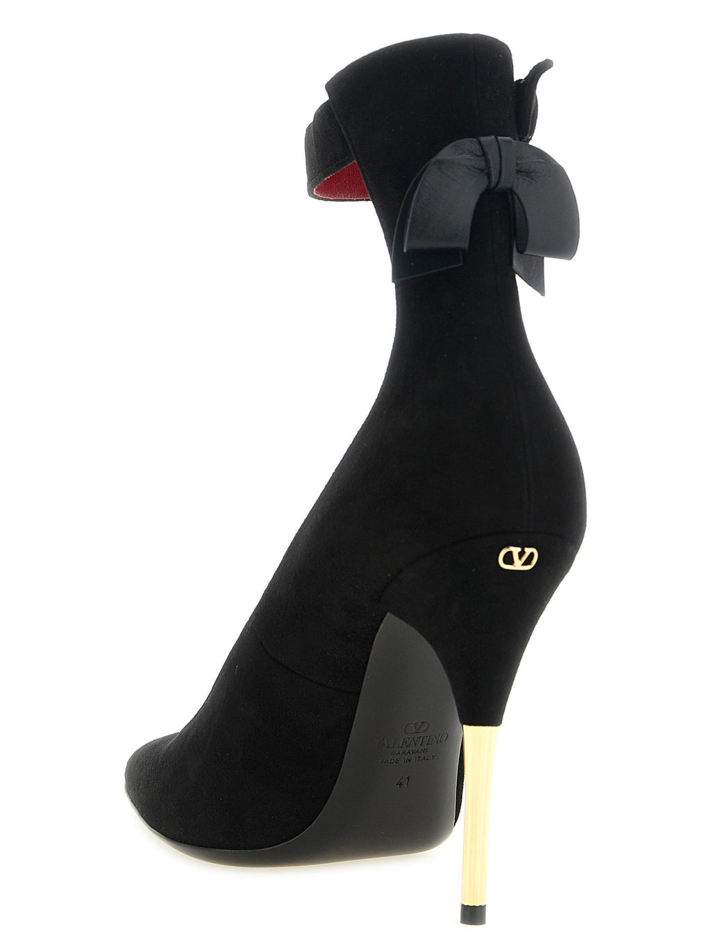 Schwarze Pumps aus Ziegenleder mit hohem Absatz Valentino Garavani