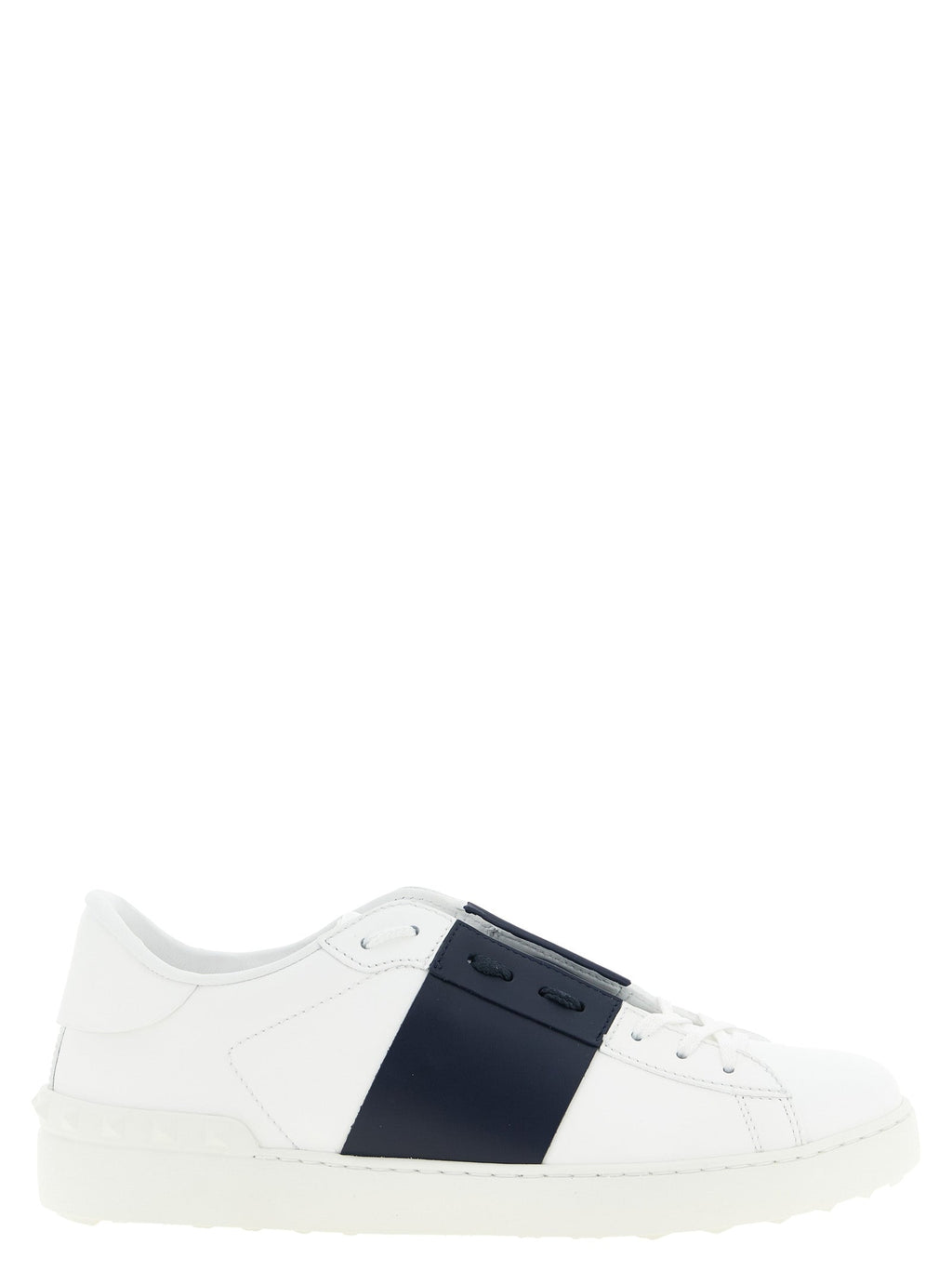 Blaue Kalbsleder Low-Top-Sneaker Valentino Garavani