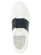 Blaue Kalbsleder Low-Top-Sneaker Valentino Garavani
