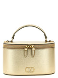 Handtasche aus Kalbsleder in Gold Valentino Garavani