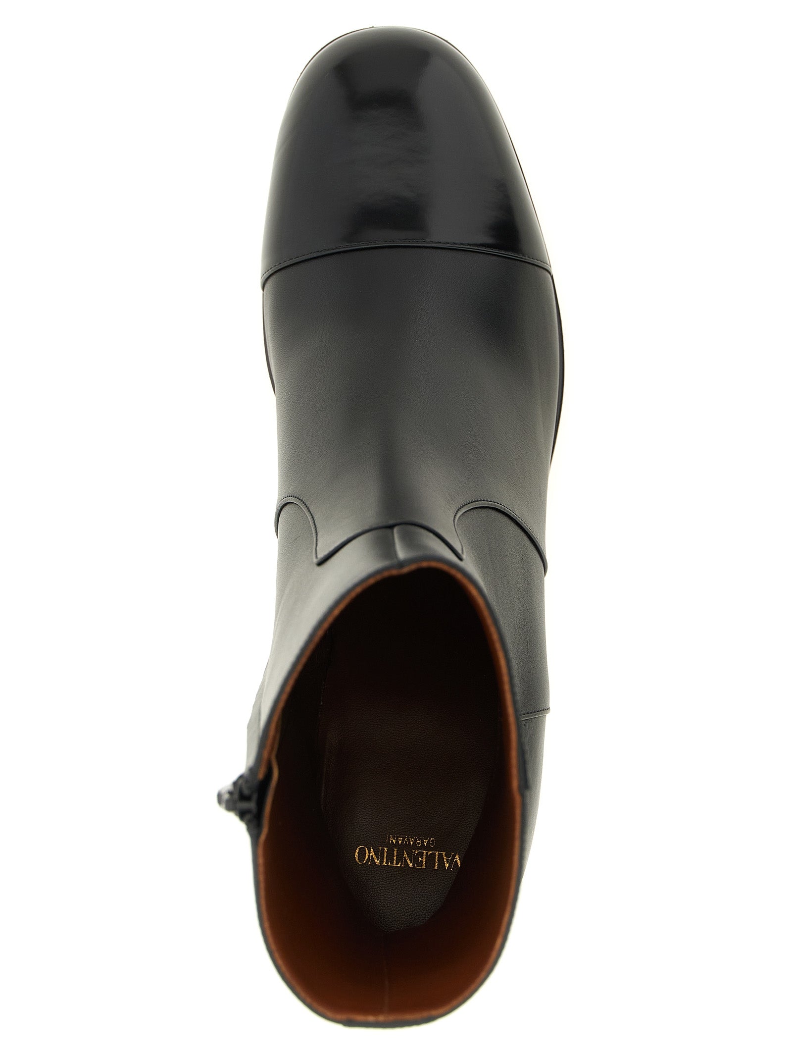 Schwarze Stiefeletten aus Kalbsleder Valentino Garavani