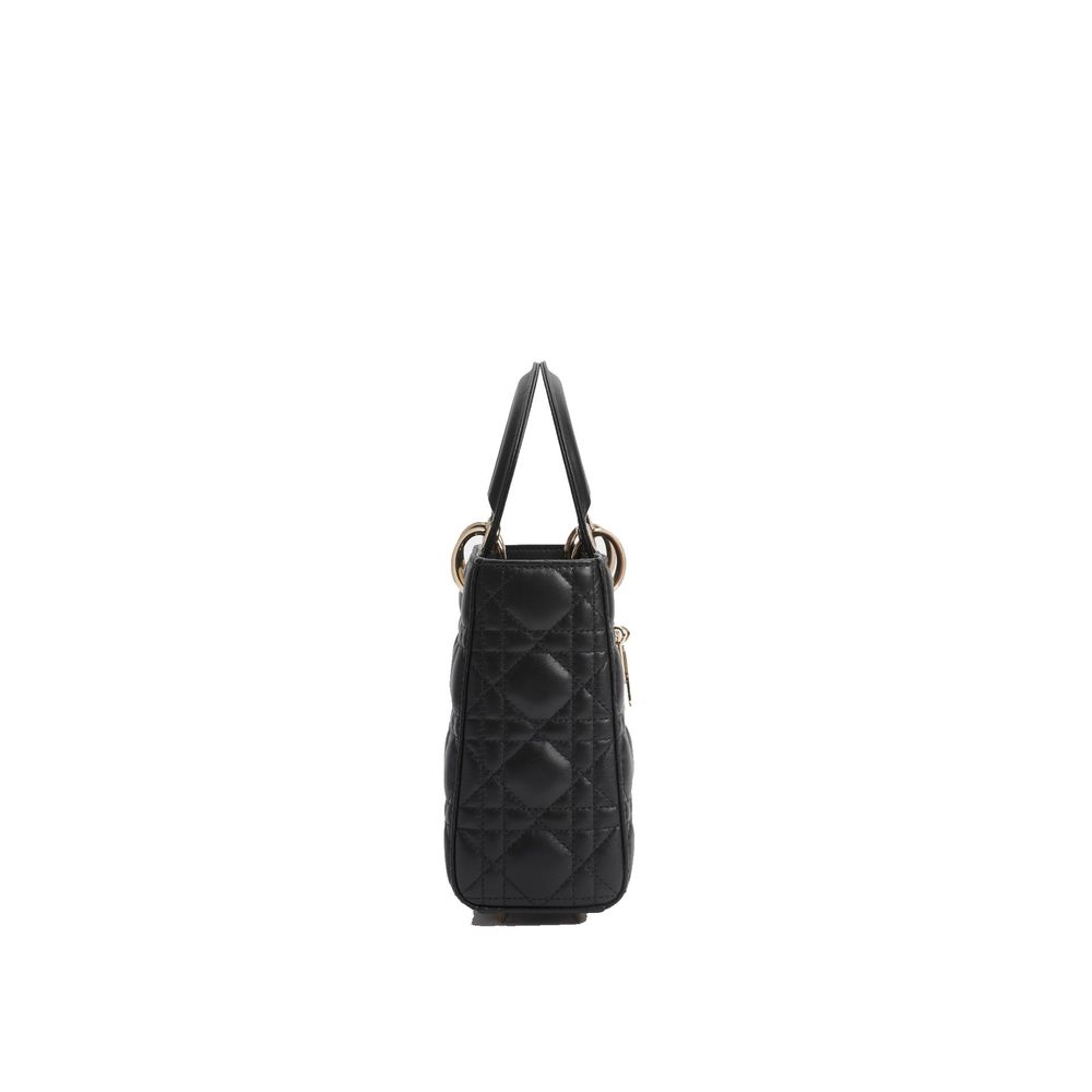 Schwarze Lammleder-Schultertasche Dior