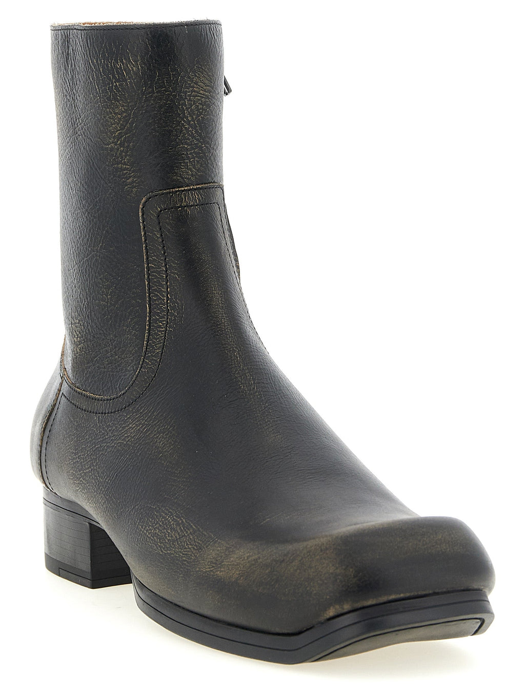 Schwarze Stiefeletten aus Kalbsleder Maison Margiela