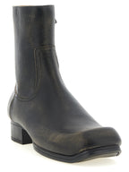 Schwarze Stiefeletten aus Kalbsleder Maison Margiela