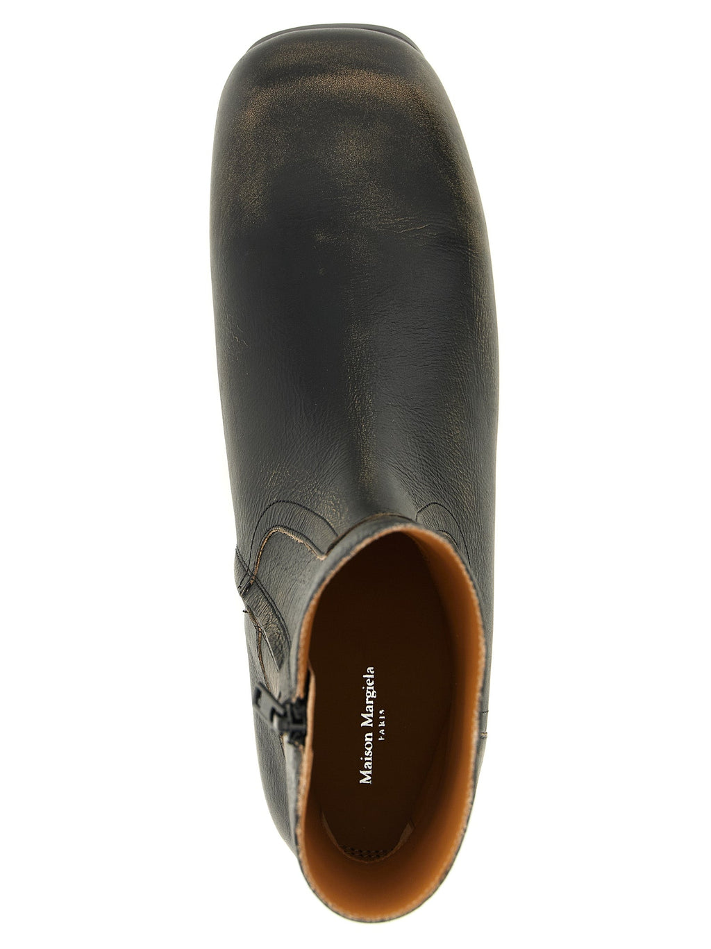 Schwarze Stiefeletten aus Kalbsleder Maison Margiela
