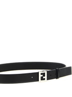 Schwarzer Kalbsleder Gürtel Regular Fendi