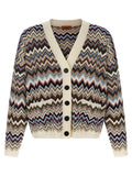 Mehrfarbige Strickjacke aus Viskose Missoni