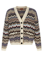 Mehrfarbige Strickjacke aus Viskose Missoni