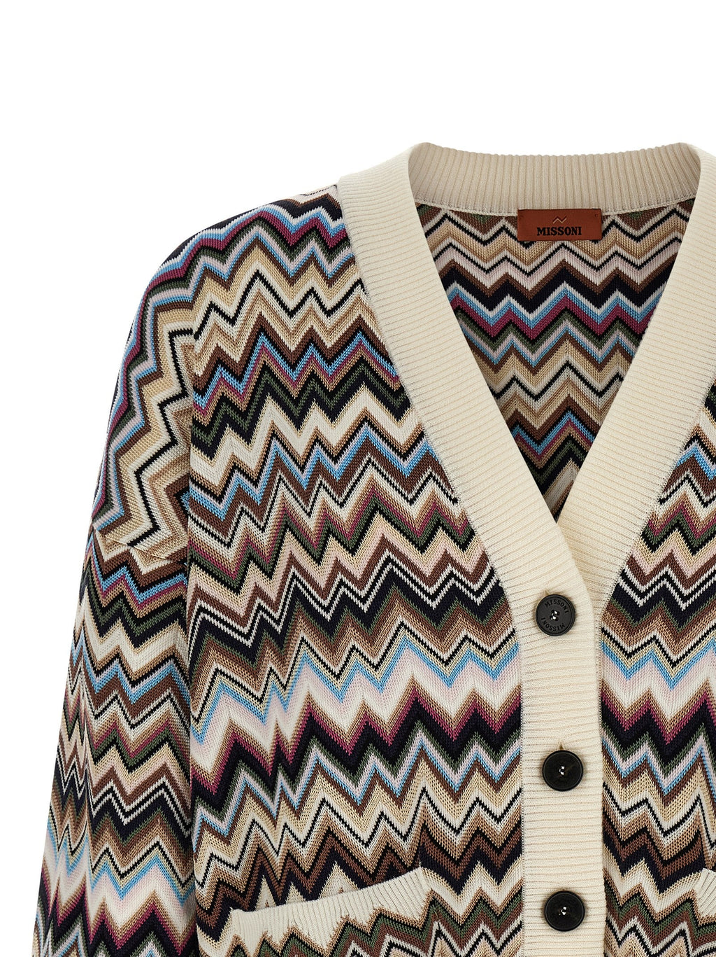 Mehrfarbige Strickjacke aus Viskose Missoni