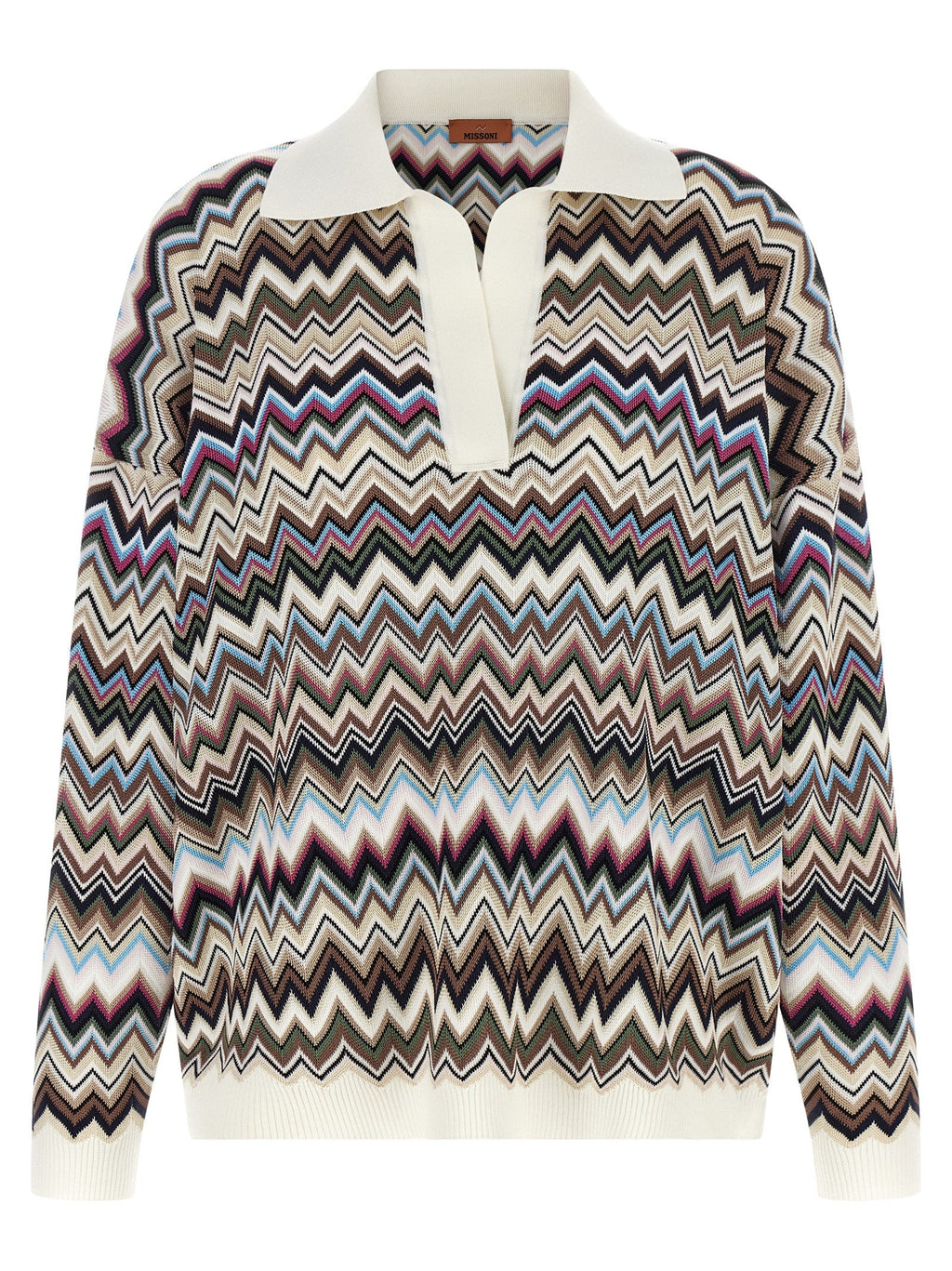 Mehrfarbiges Poloshirt aus Viskose Missoni