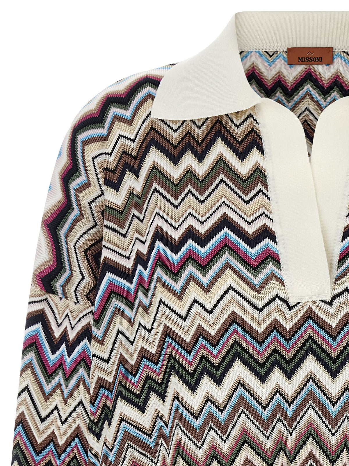 Mehrfarbiges Poloshirt aus Viskose Missoni