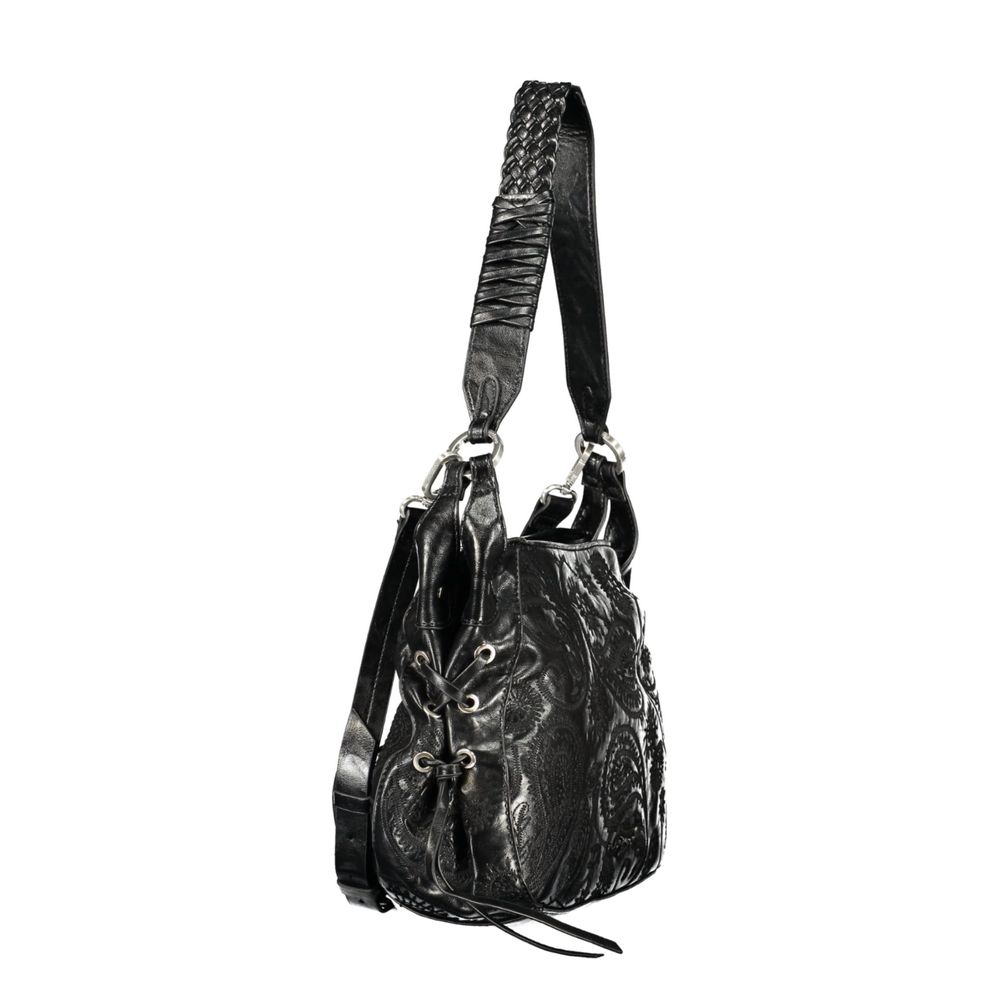 Nero Polyurethane Damenhandtasche Desigual