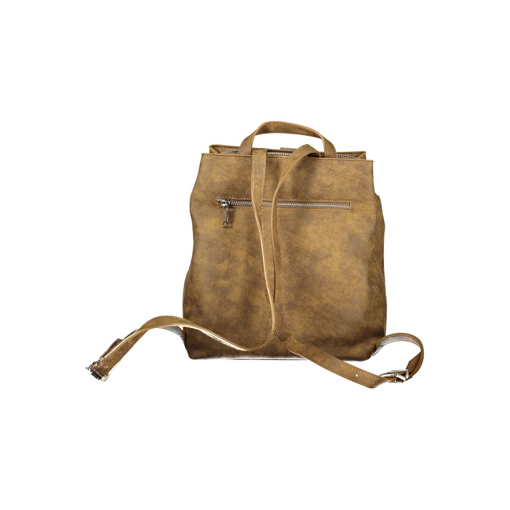 Brauner Rucksack aus Polyurethan für Damen – Für trendige Abenteuer Desigual