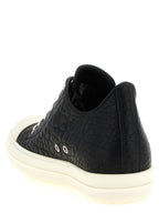 Bicolor Lammleder Low-Top-Sneakers Rick Owens