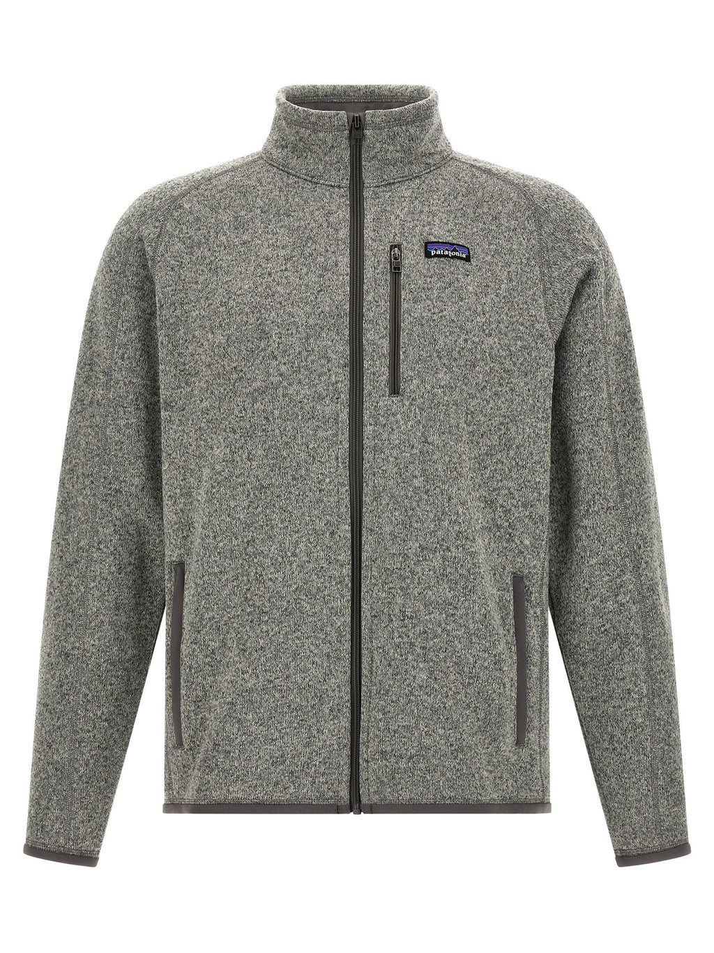 Graue Polyester-Jacke in voller Länge PATAGONIA