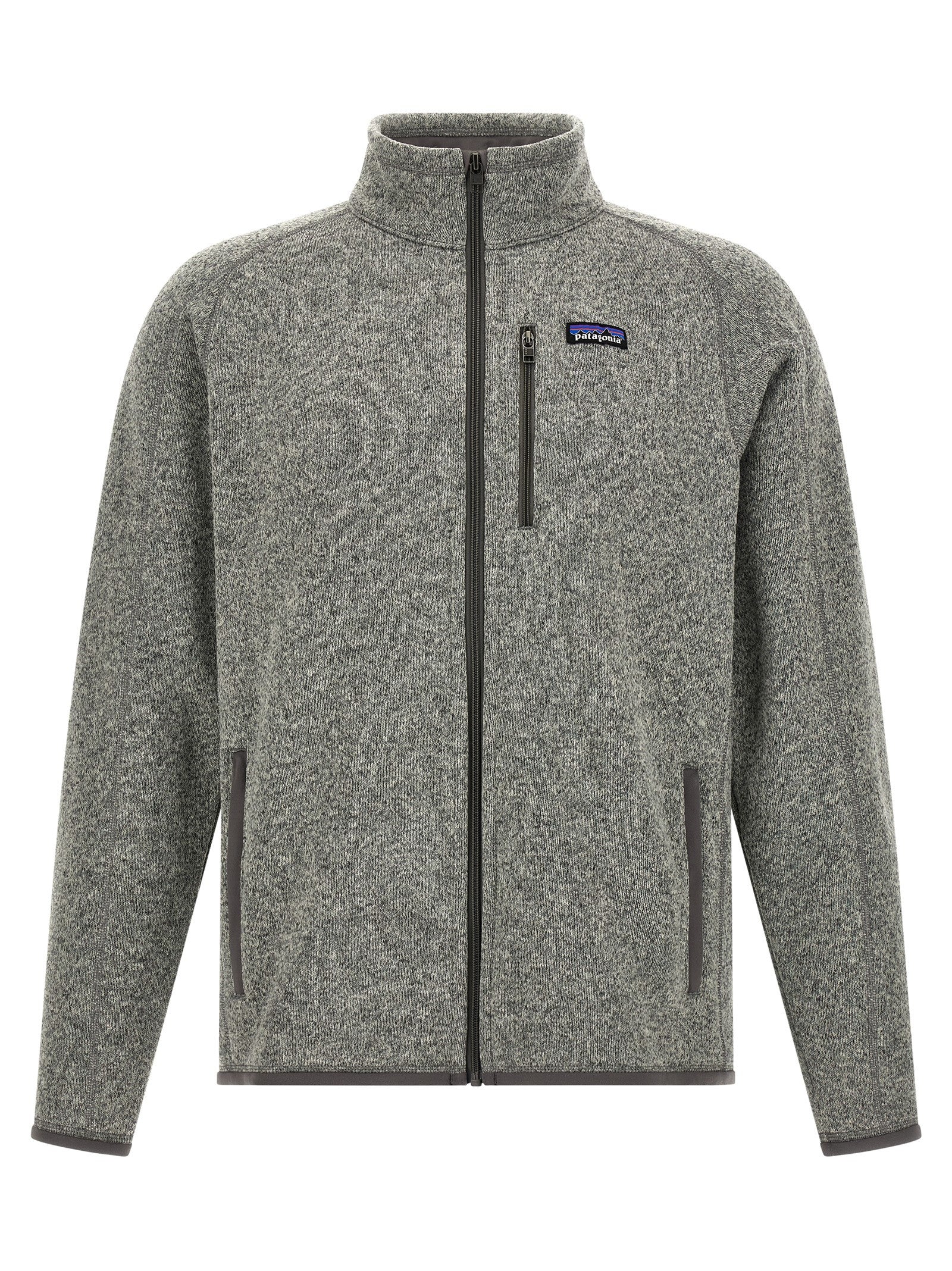 Graue Polyester-Jacke in voller Länge PATAGONIA