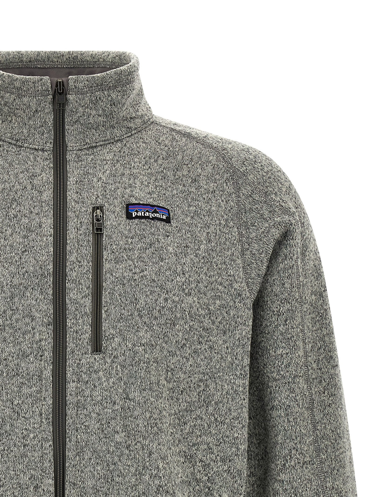 Graue Polyester-Jacke in voller Länge PATAGONIA