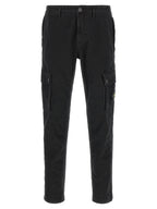 Schwarze Cargo-Hose aus Baumwolle Stone Island