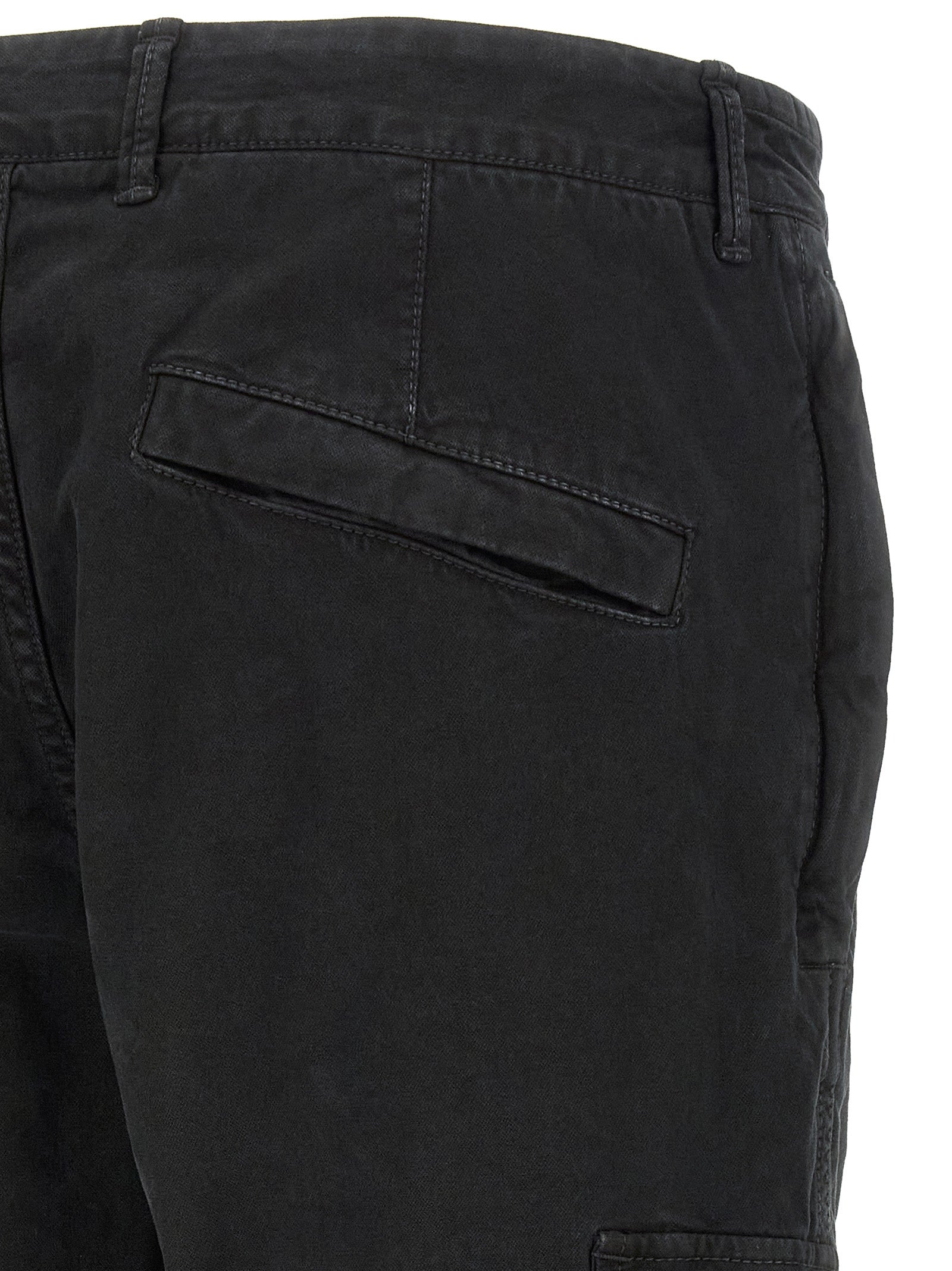 Schwarze Cargo-Hose aus Baumwolle Stone Island