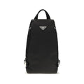 Schwarzer Nylon-Rucksack