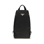 Schwarzer Nylon-Rucksack