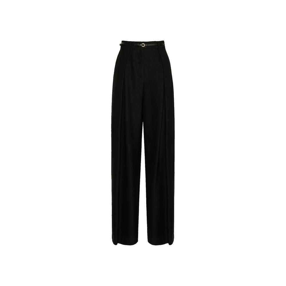 Schwarze Freizeithose aus Elasthan