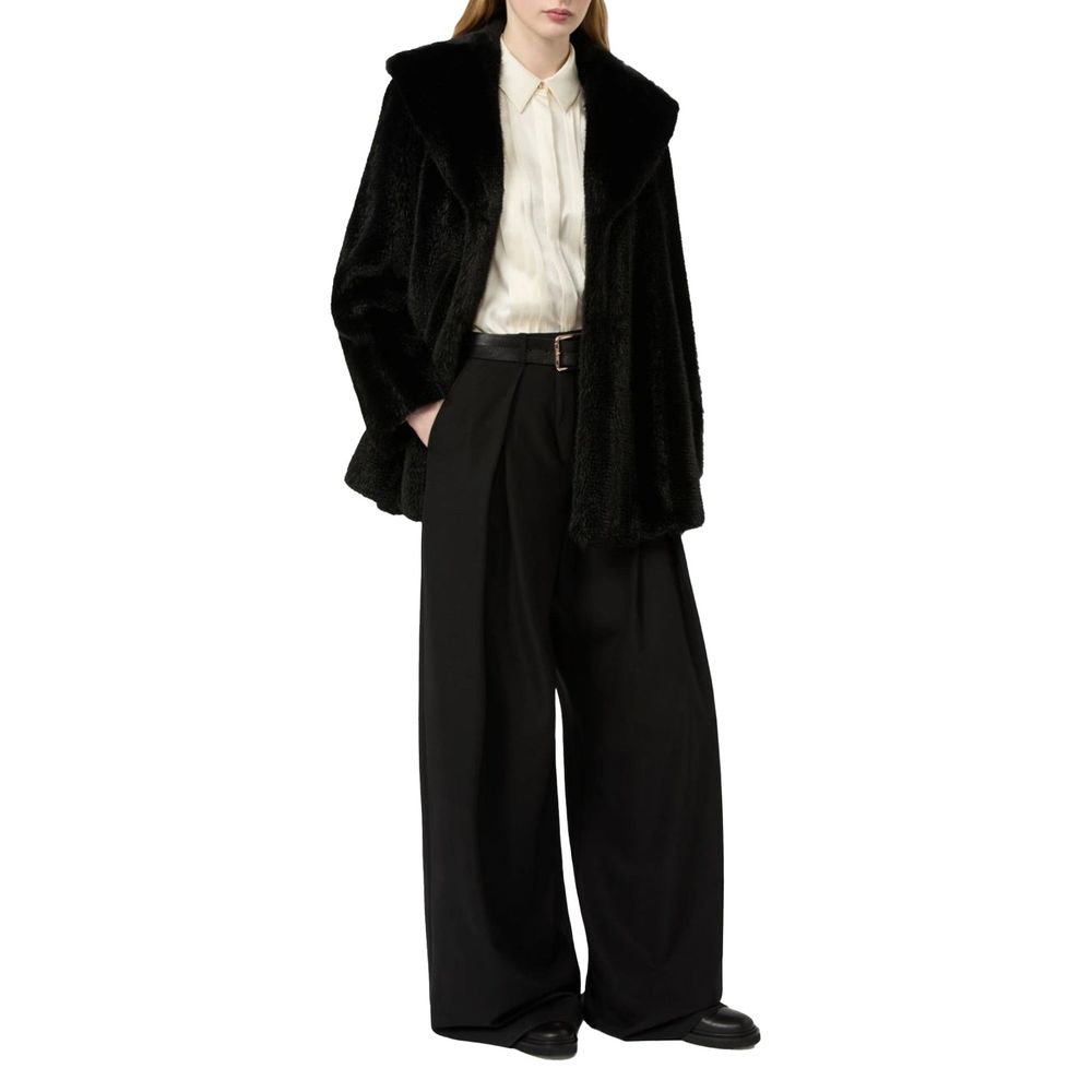Schwarze Freizeithose aus Elasthan