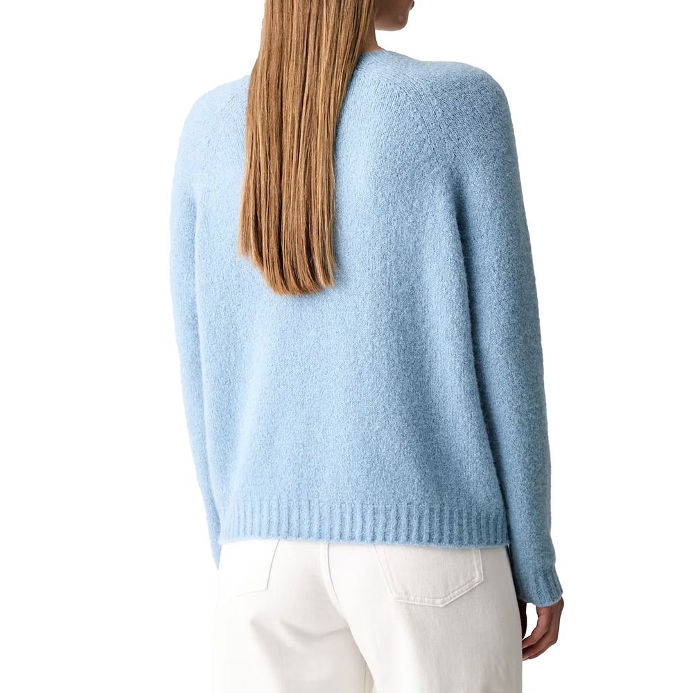 Blaues Sweatshirt aus Alpakaleder