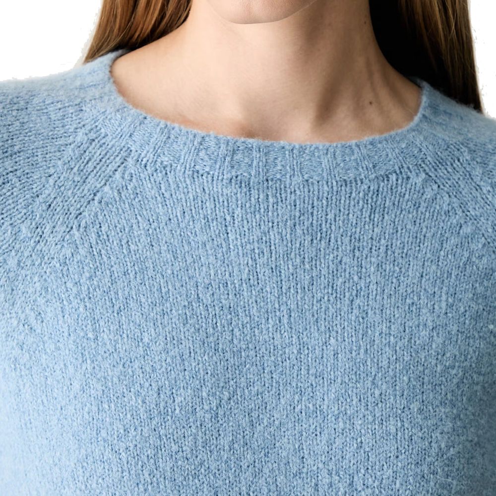 Blaues Sweatshirt aus Alpakaleder