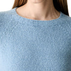 Blaues Sweatshirt aus Alpakaleder