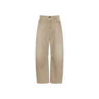 Beige Baumwoll Jeans im Relaxed Fit