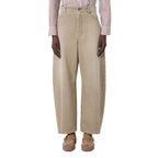 Beige Baumwoll Jeans im Relaxed Fit