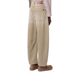 Beige Baumwoll Jeans im Relaxed Fit