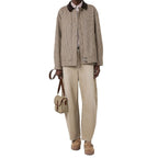 Beige Baumwoll Jeans im Relaxed Fit