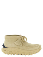 Beige Leder Stiefeletten