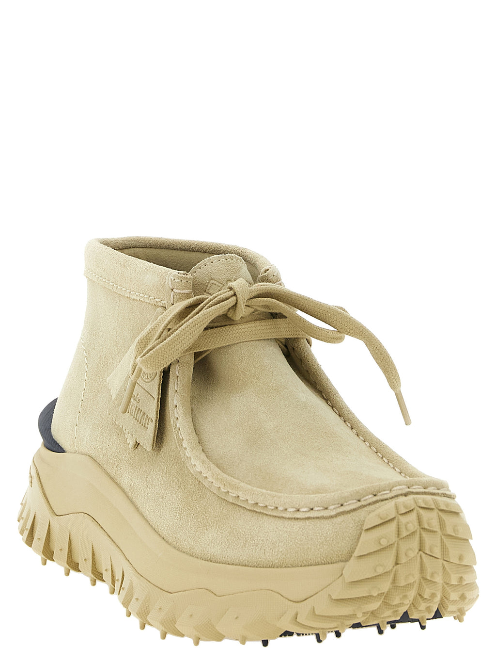 Beige Leder Stiefeletten